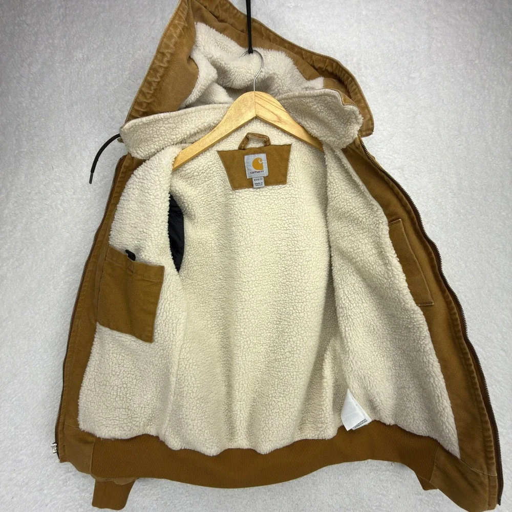Carhartt Wildwood Jacket Sherpa Lined Womens XS Wildwood 100815 211 Brown - Picture 3 of 15